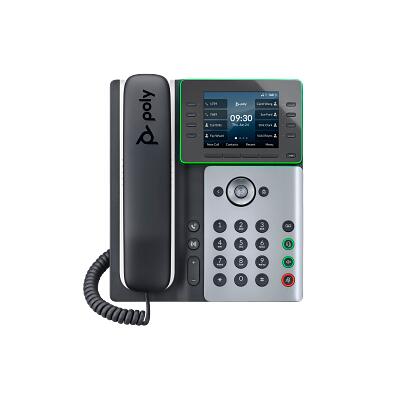 Poly Edge E300 Téléphone IP et compatible PoE - avec affichage du numéro, fonction d'appel en attente