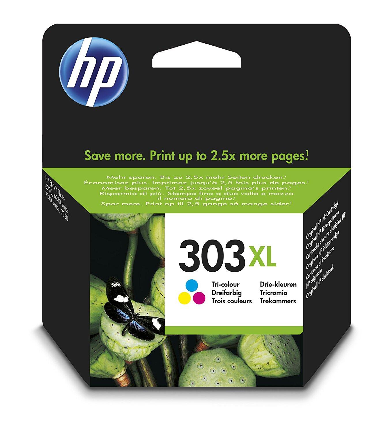 Cartouche HP Original 303XL cyan, magenta, jaune 415 pages 10 ml (T6N03AE)