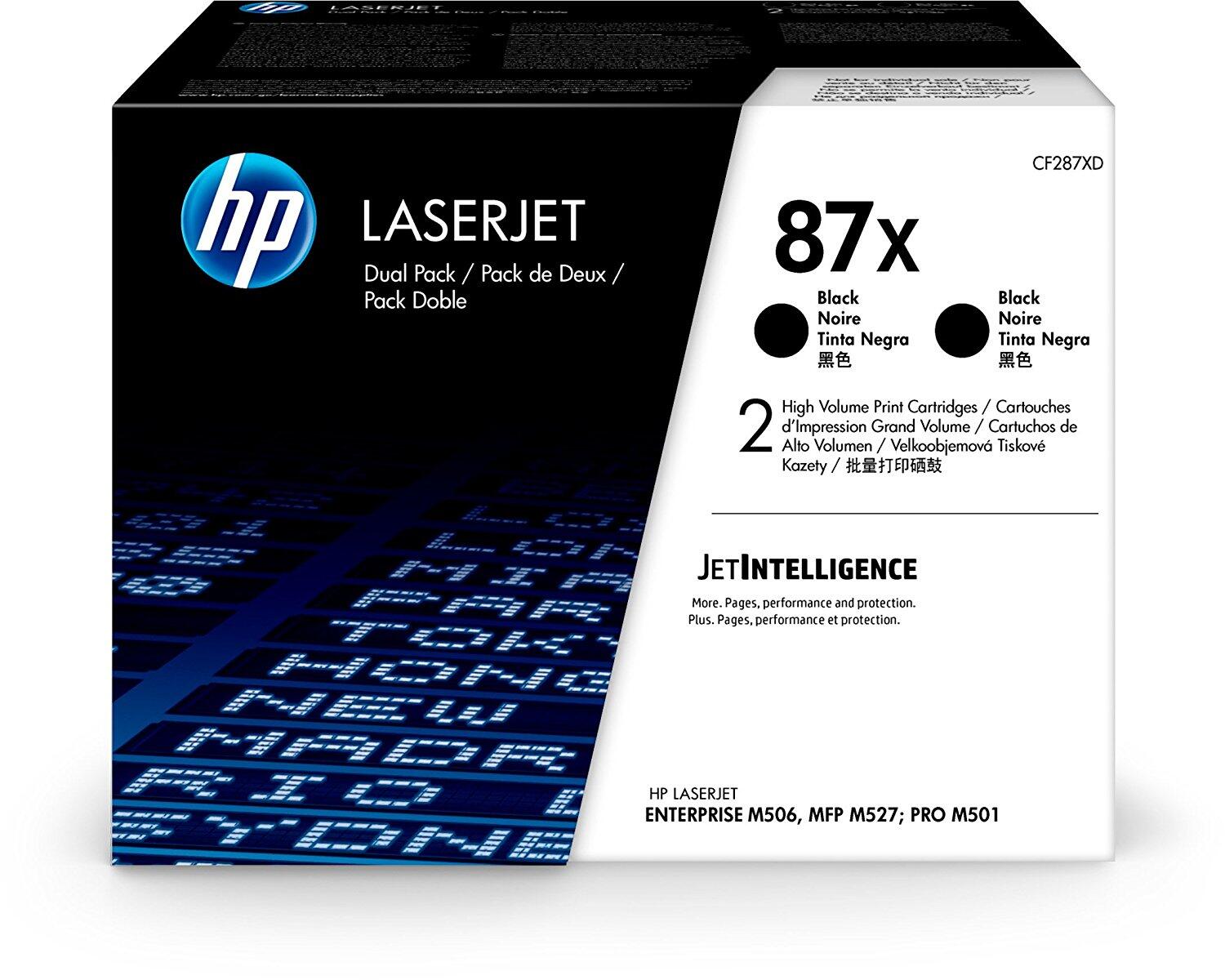 Cartouche toner HP Original 87X noir haute capacité 2 x 18 000 pages