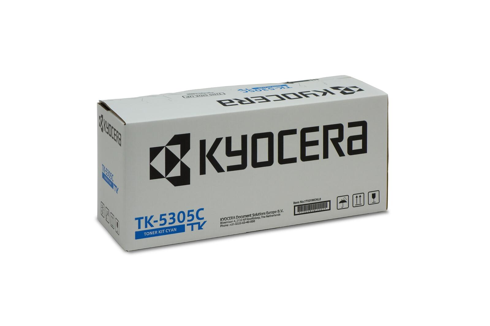 Kyocera Original TK-5305C Cartouche de toner cyan 6 000 pages (1T02VMCNL0) pour TASKalfa 350ci