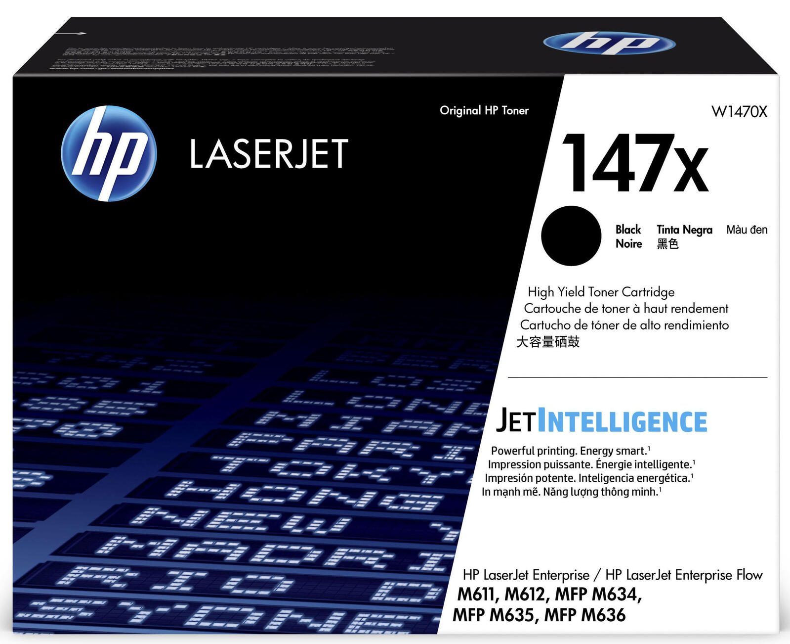 Toner HP Original 147X noir 25 200 pages (W1470X)