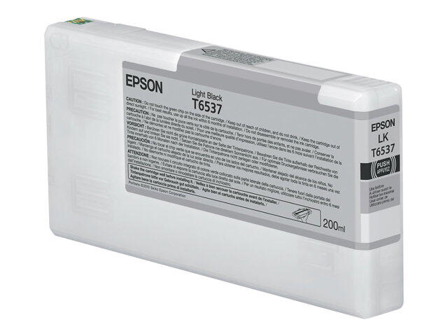 Cartouche d'encre Epson Original UltraChrome noir clair 200 ml (C13T653700)
