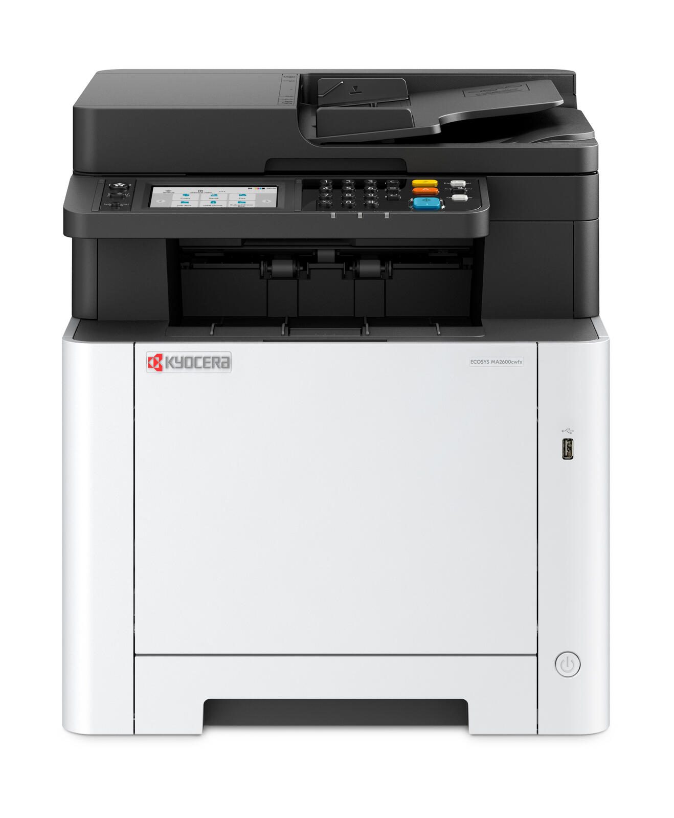 Kyocera ECOSYS MA2600cwfx Multifonction laser couleur A4, 4 en 1, Imprimante, Scanner, Photocopieur, Fax, USB, LAN, WLAN, Recto-verso