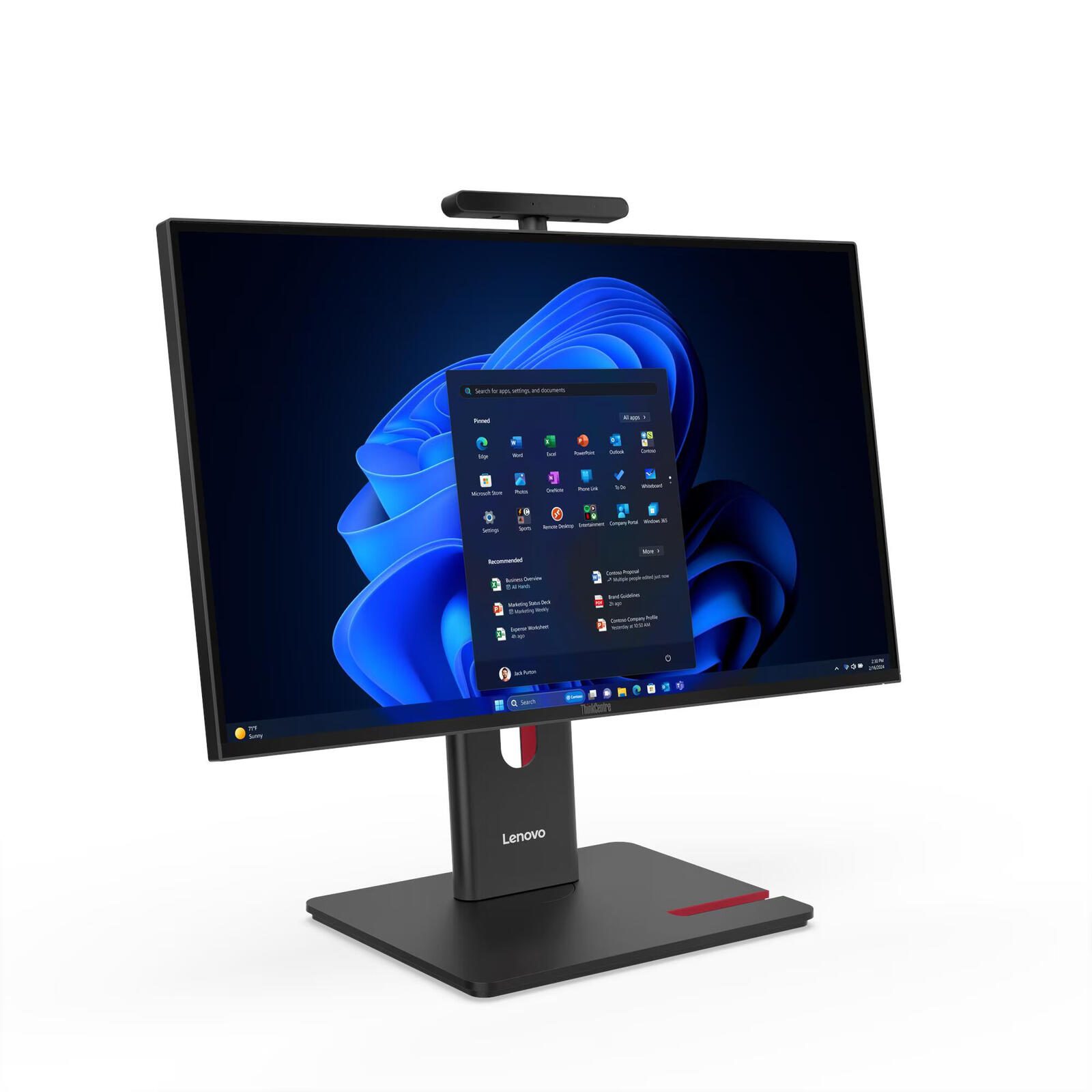 Lenovo ThinkCentre M90a Gen 6 Intel Core™ Ultra 7 265 PC tout-en-un 60,45 cm (23,8") 16 Go RAM, 512 Go SSD, Intel® Graphics, Windows 11 Pro