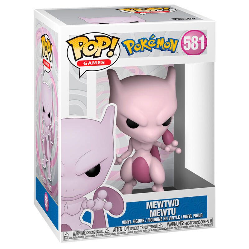 Funko Pop! Games Figur Pokémon Mewtu #581 Vinyle, env. 9 cm