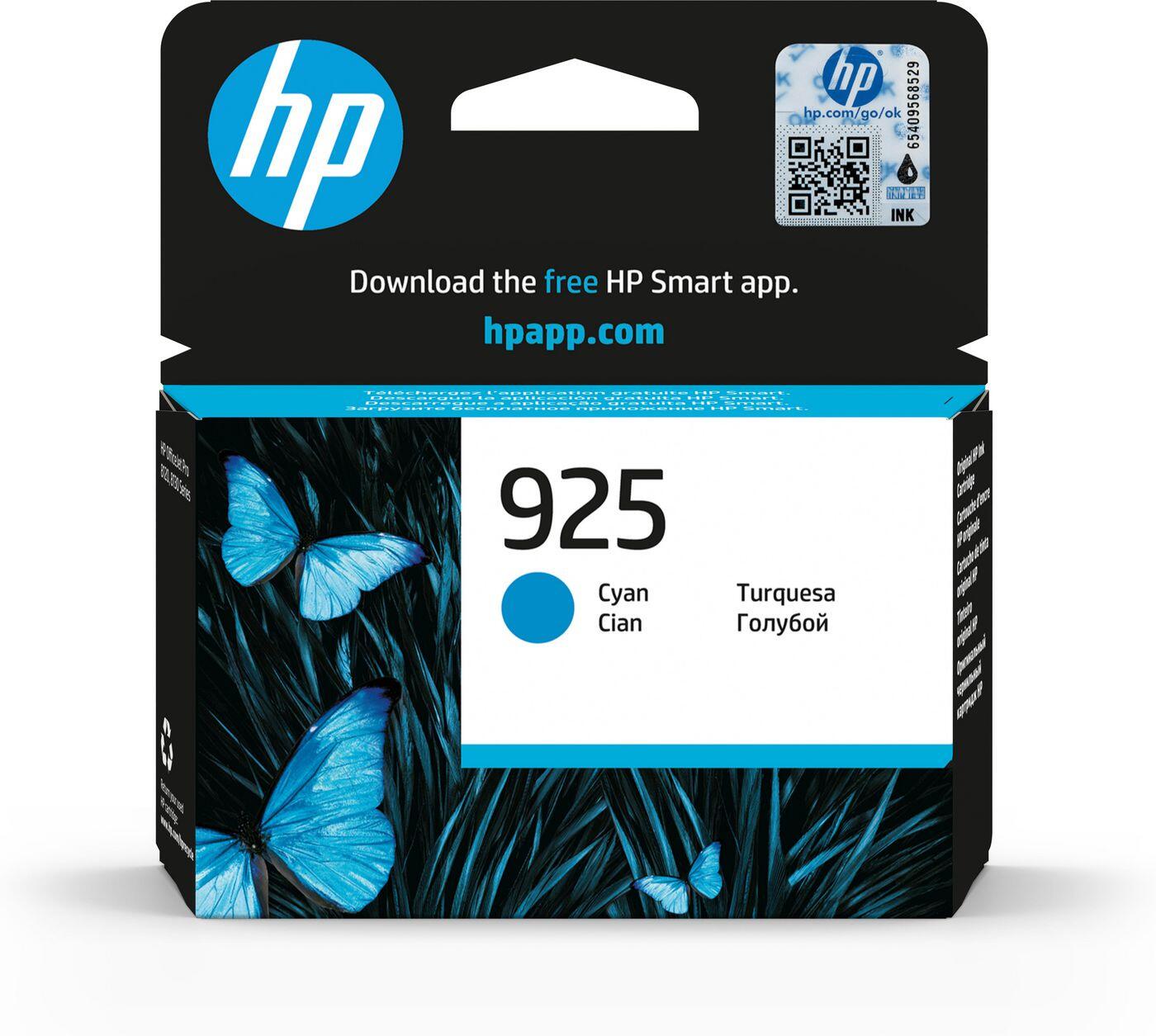 Cartouche d'encre originale HP 925 - cyan (4K0V6PE)