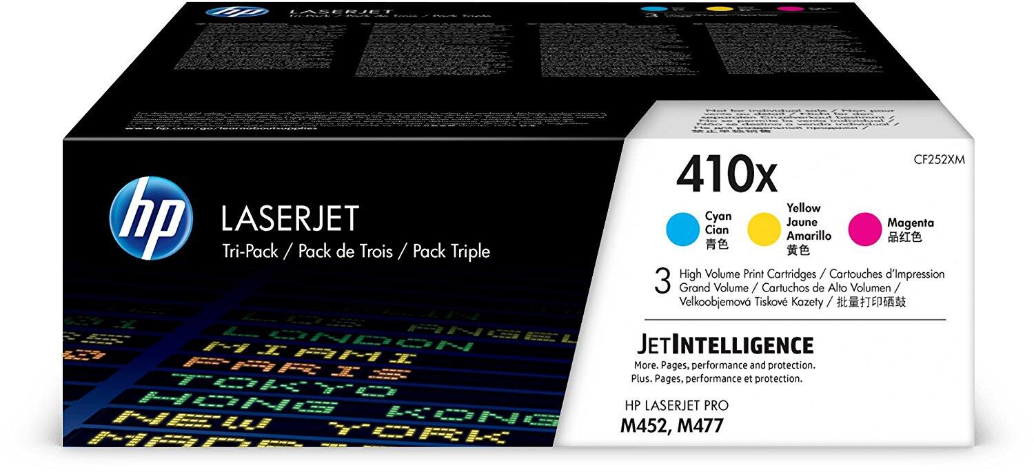 HP Original 410X Toner - 3er Pack (CF252XM) cyan, magenta, jaune