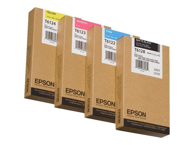 Cartouche d'encre d'origine Epson T6122 cyan 220 ml (C13T612200)