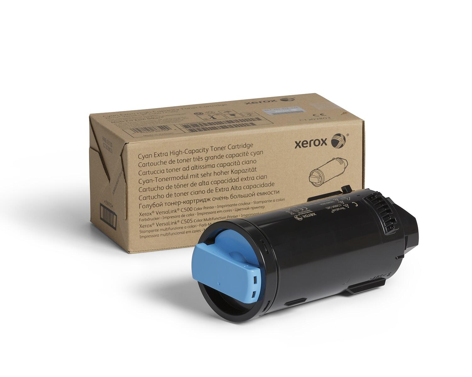 Cartouche de toner cyan haute capacité Xerox jusqu'à 9 000 pages pour VersaLink C500 et C505 (106R03873)