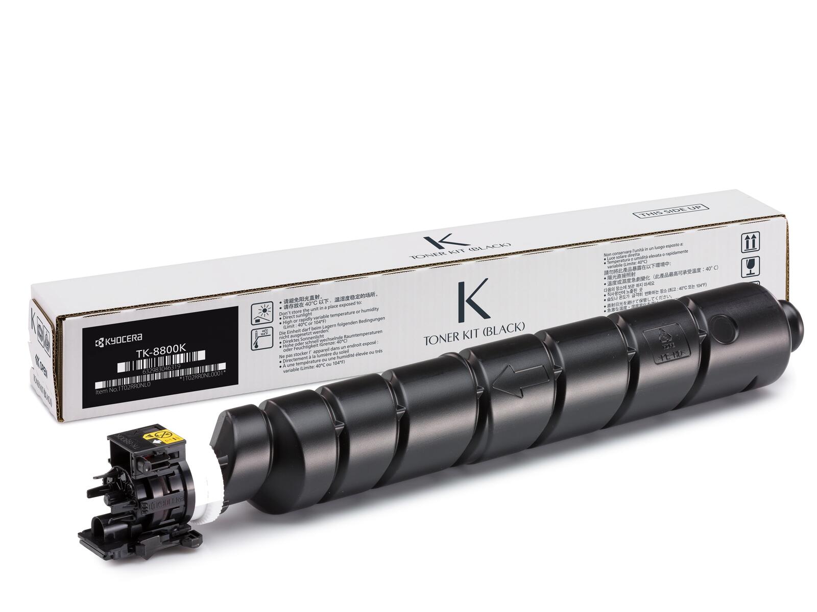 Cartouche de toner Kyocera Original TK-8800K noir (jusqu'à 30 000 pages) (1T02RR0NL0) pour ECOSYS P8060cdn