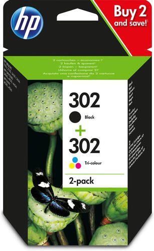 Cartouches HP Original 302 - Multipack (FU65AE + FU66AE) cyan, magenta, jaune / noir