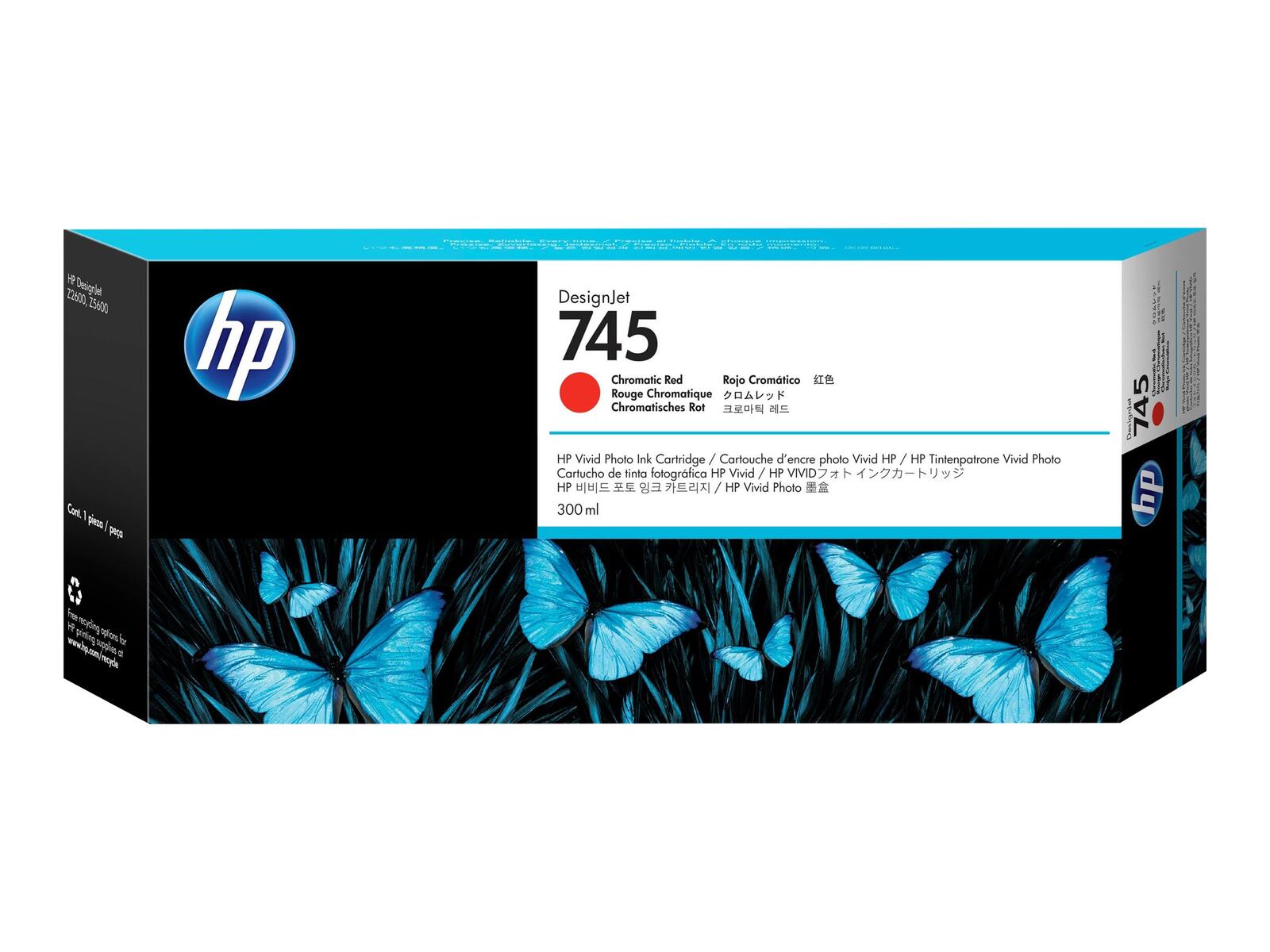 Cartouche d'encre HP Original 745 - chromatic red (F9K06A)