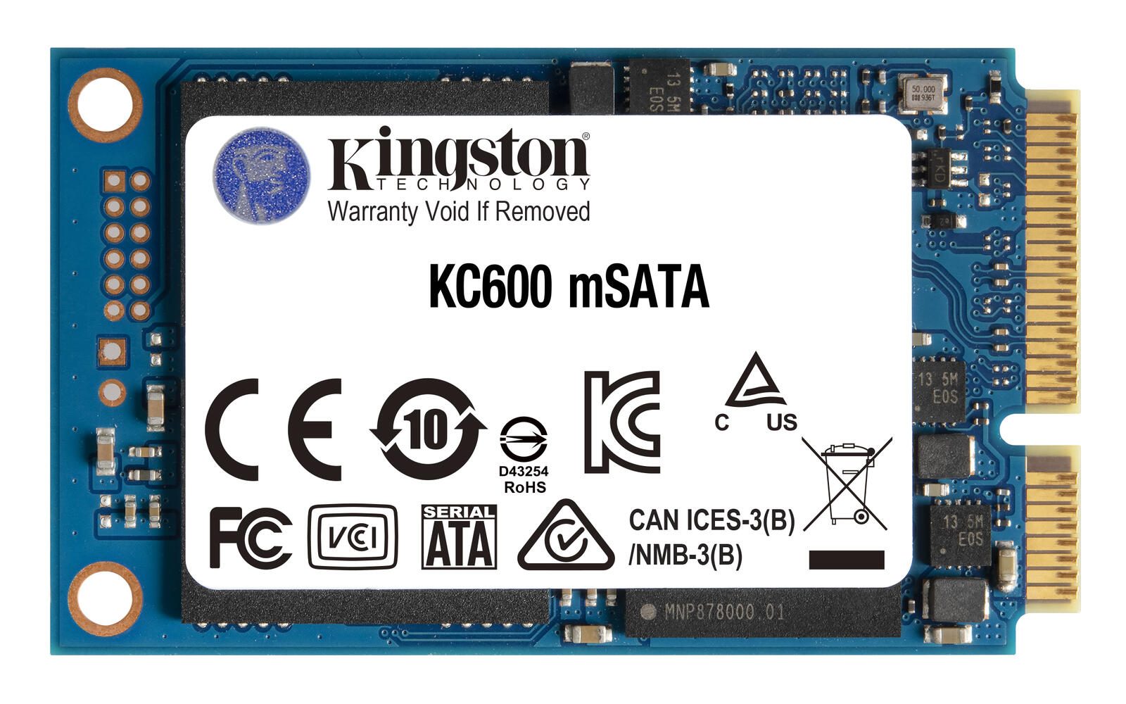 Kingston Technology SSD KC600 SATA3 mSATA 1024 Go