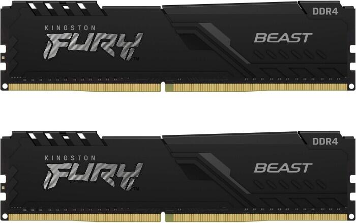 Kit Kingston FURY Beast DIMM 32 Go, DDR4-3200, CL16-18-18