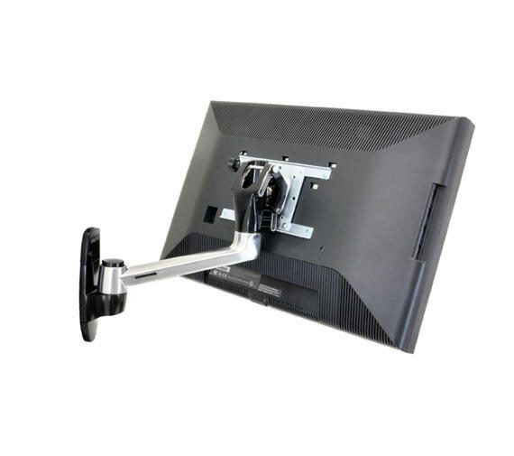 Support mural articulé Ergotron LX HD pour écran jusqu'à 106,68 cm (42 pouces) en aluminium
