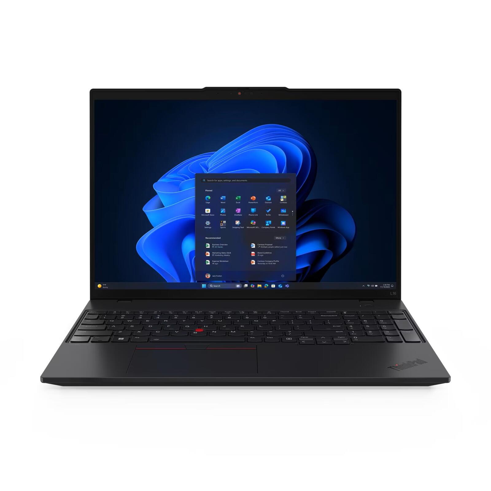 Lenovo ThinkPad L16 Gen 2 PC portable Intel® Core™ Ultra 5 225U 40,6 cm (16") 16 Go RAM, 512 Go SSD, WUXGA, Windows 11 Pro, prêt pour WWAN