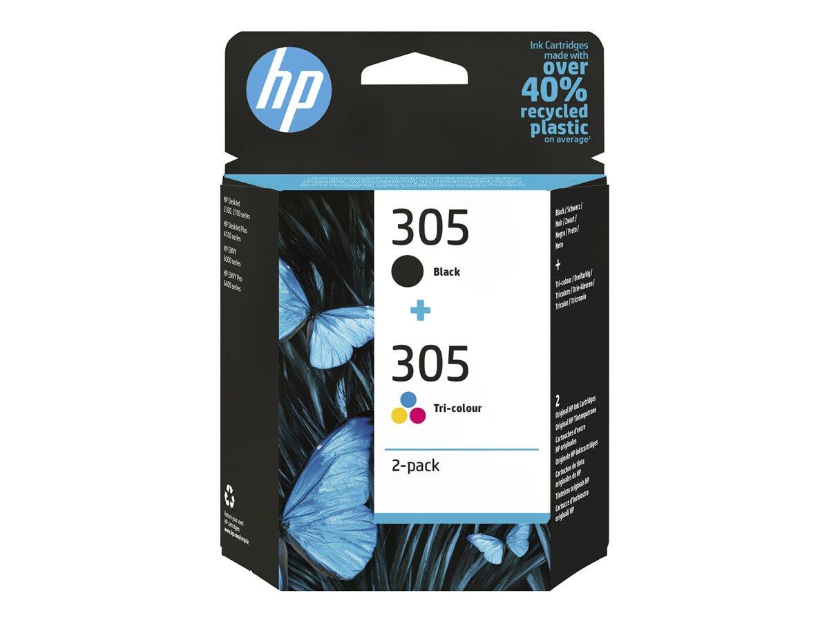 Cartouches d'encre HP Original 305 - Multipack (6ZD17AE) Cyan, Magenta, Jaune / Noir