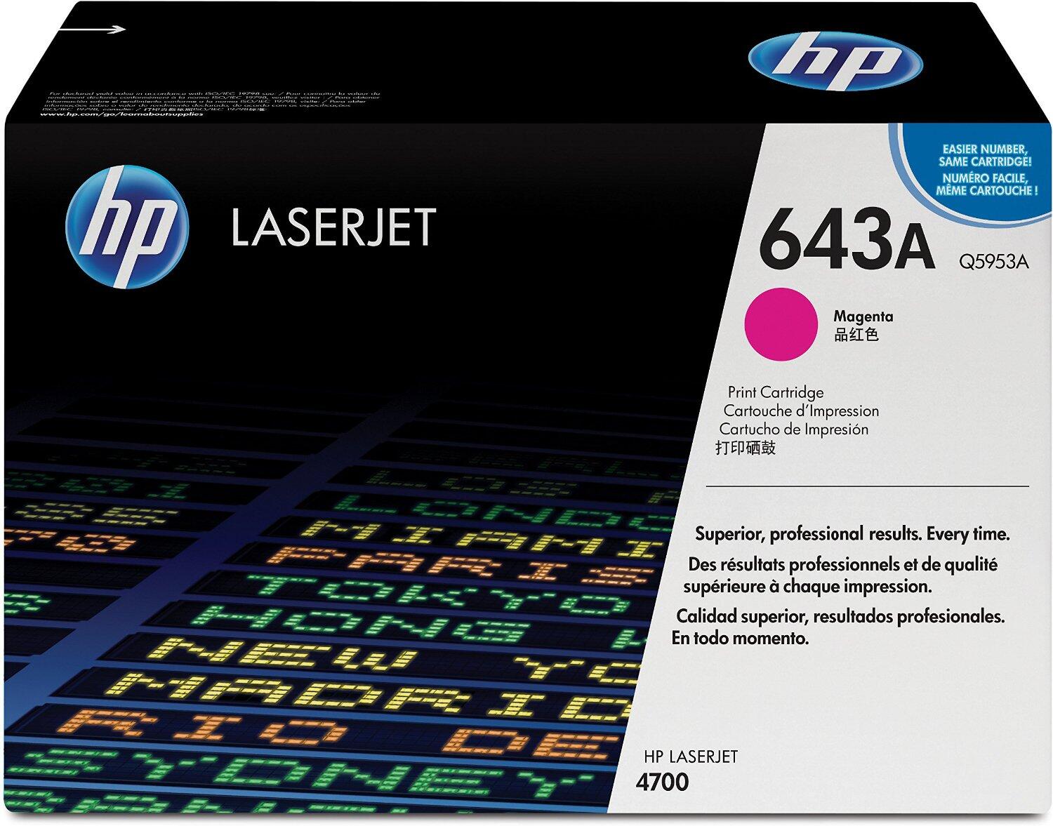 Cartouche de toner magenta HP 10 000 pages (Q5953A)