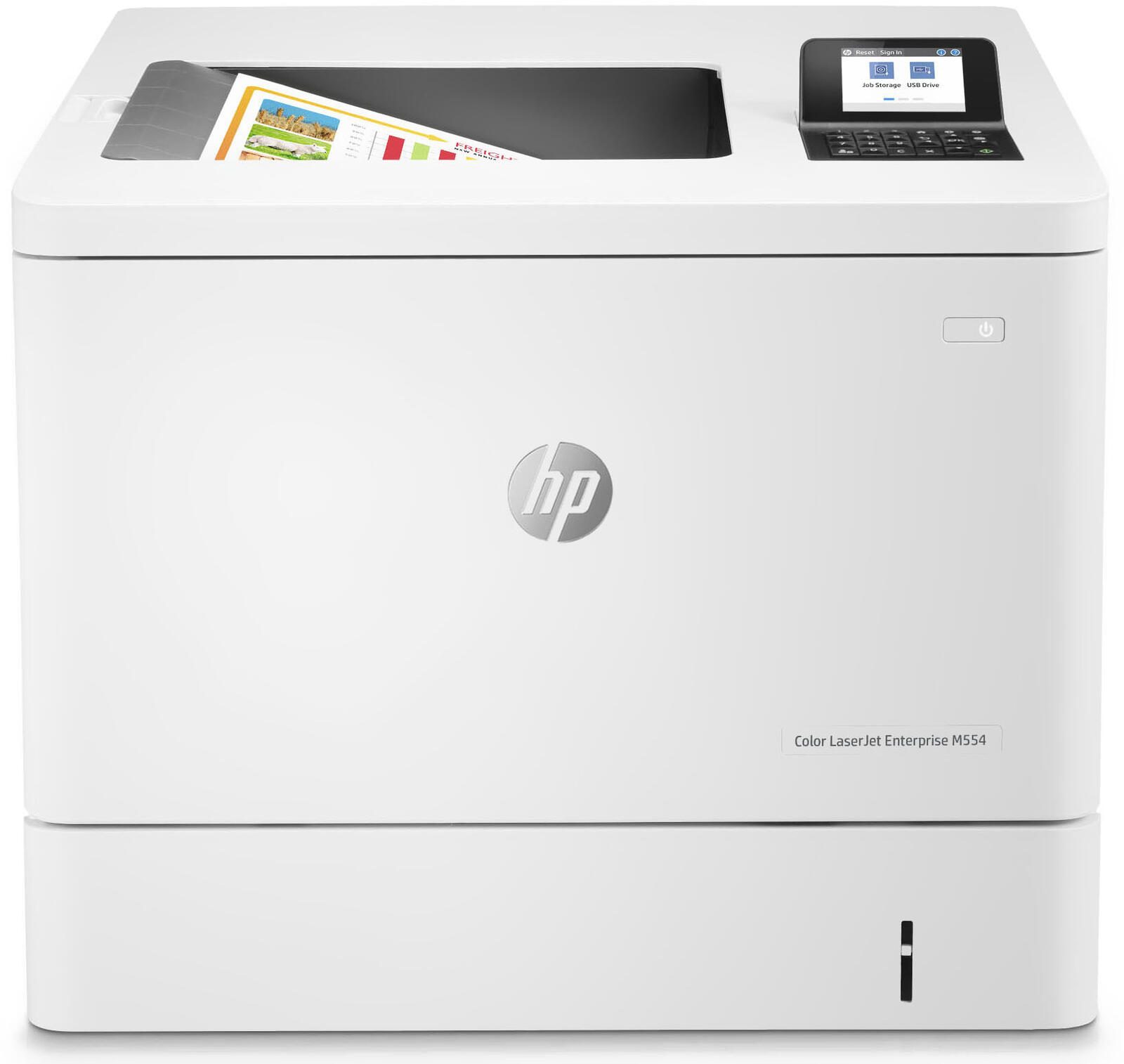 HP Color LaserJet Enterprise M554dn - Imprimante laser couleur A4, duplex, LAN, USB