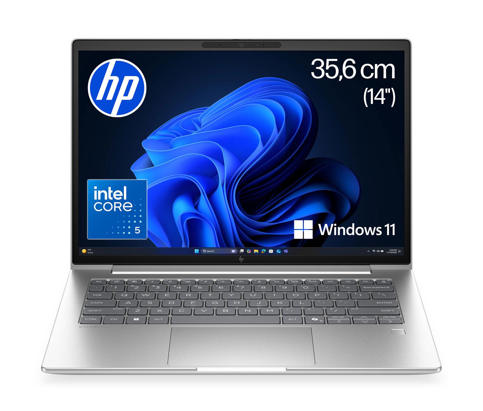 HP EliteBook 6 G2i 14 AI Intel® Core™ 5 320 Notebook 35,6 cm (14") 32 Go RAM, 512 Go SSD, Intel® Graphics, WUXGA, Win11 Pro