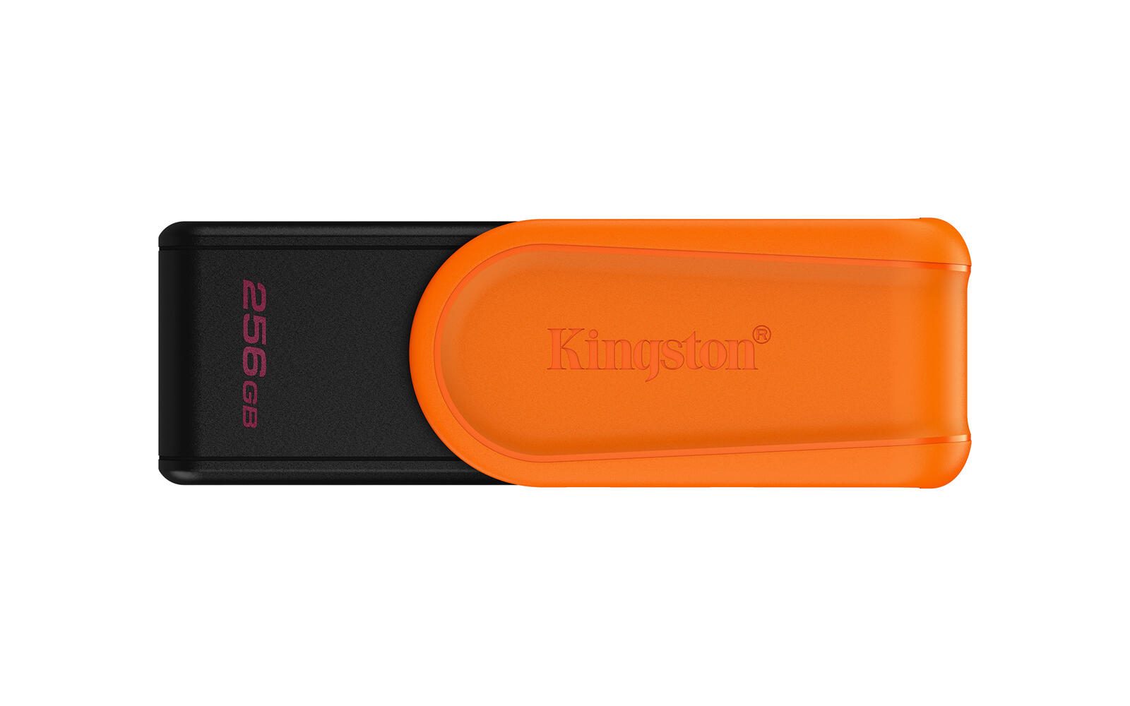Kingston DataTraveler Exodia S - Clé USB - 256 Go - USB Type-A 3.2 Gen 1 (3.1 Gen 1) - Noir, Orange
