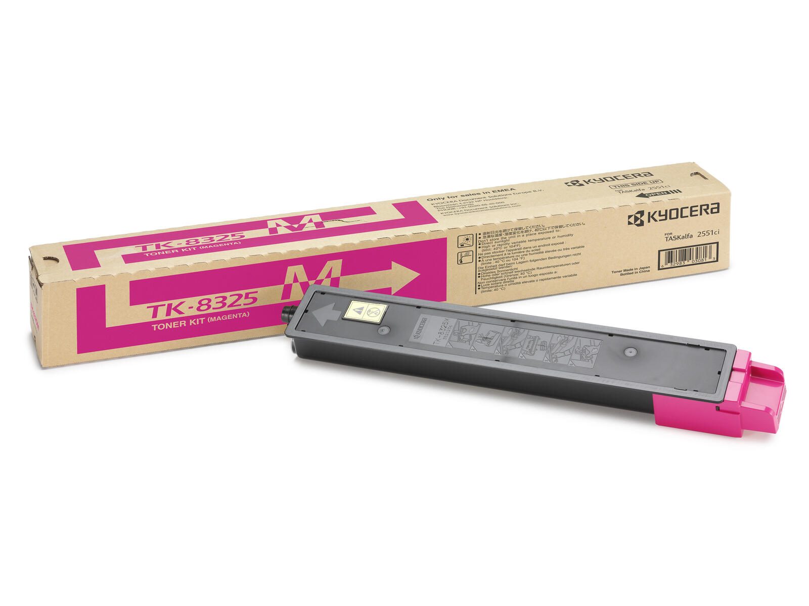 Toner Kyocera Original TK-8325M magenta 12 000 pages (1T02NPBNL0) pour TASKalfa 2551ci
