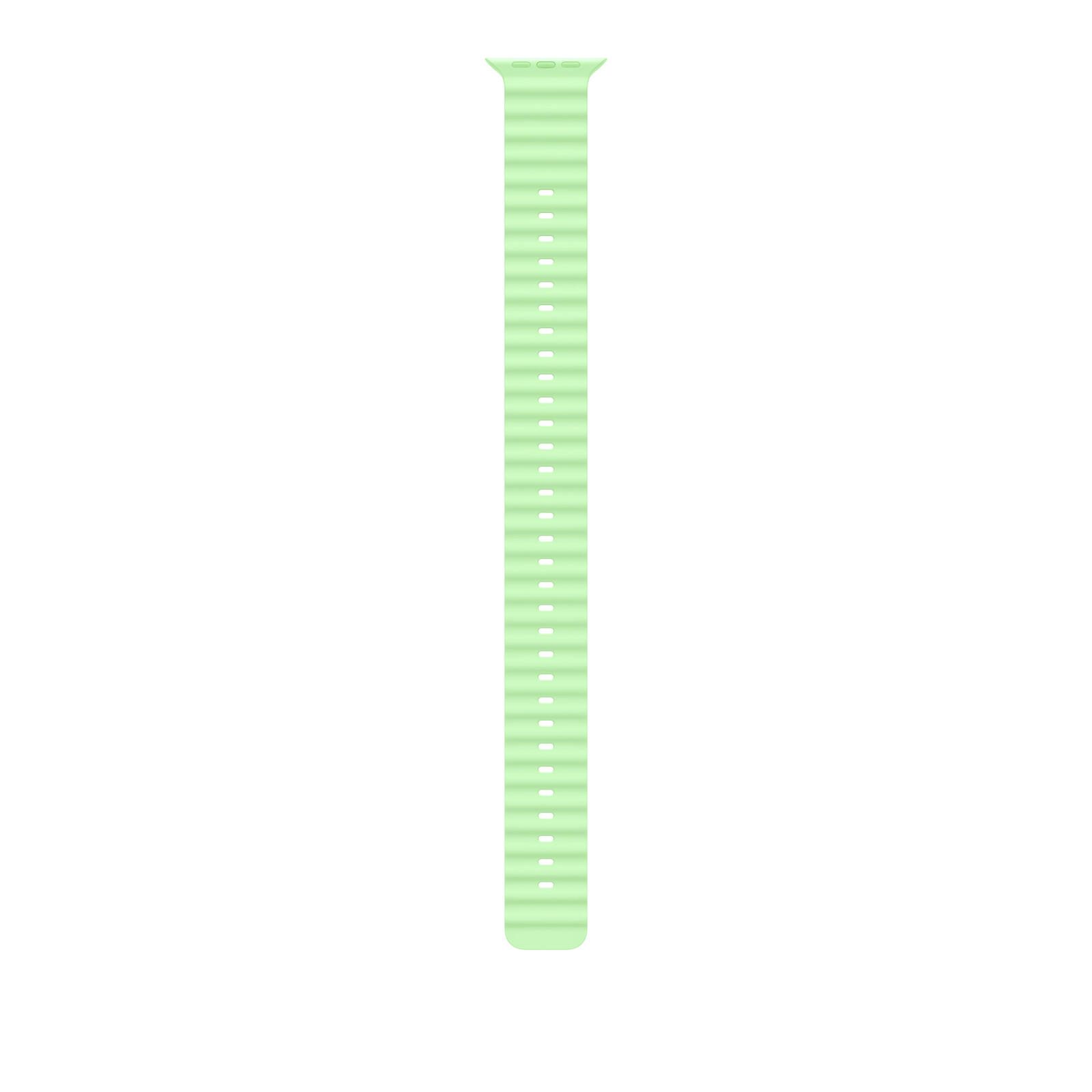 Bracelet Ocean pour Apple Watch 49 mm, extension en titane noir (vert néon)