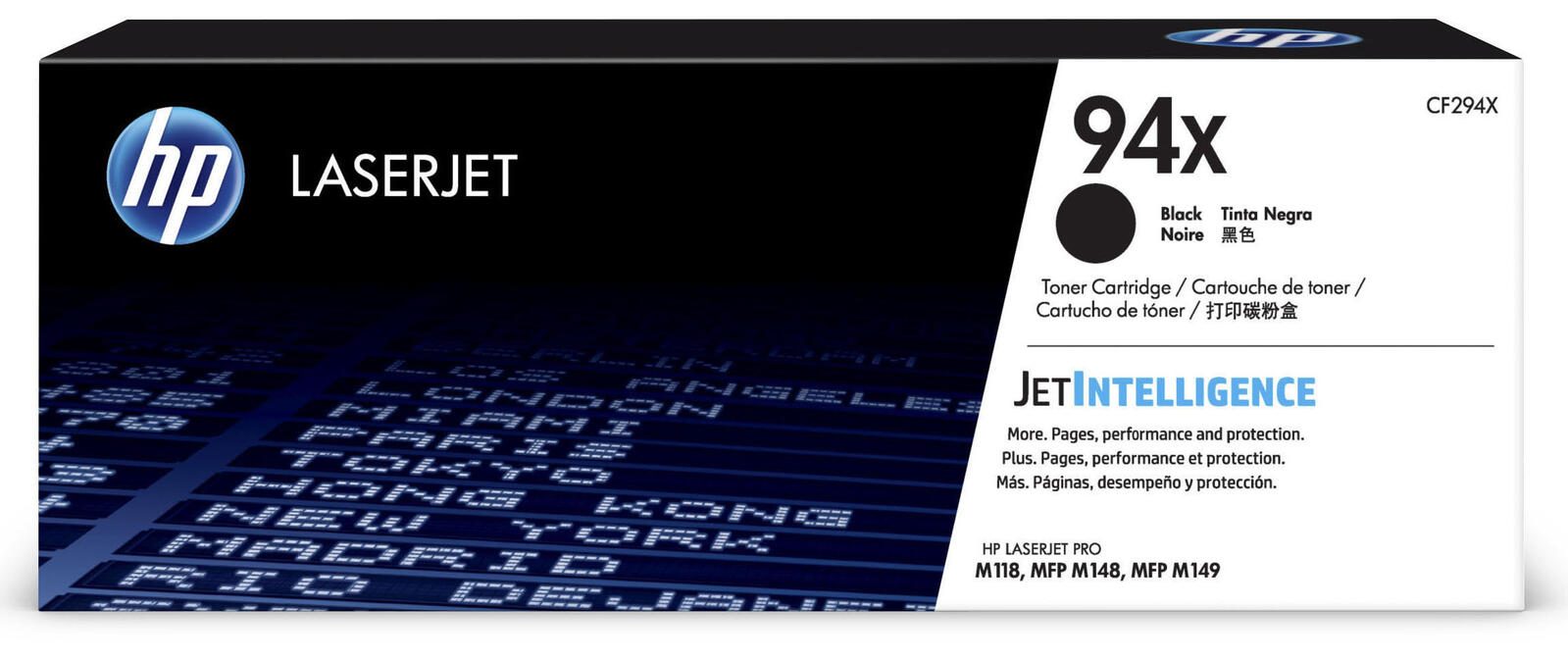 Cartouche de toner HP Original 94X noir 2 800 pages (CF294X)