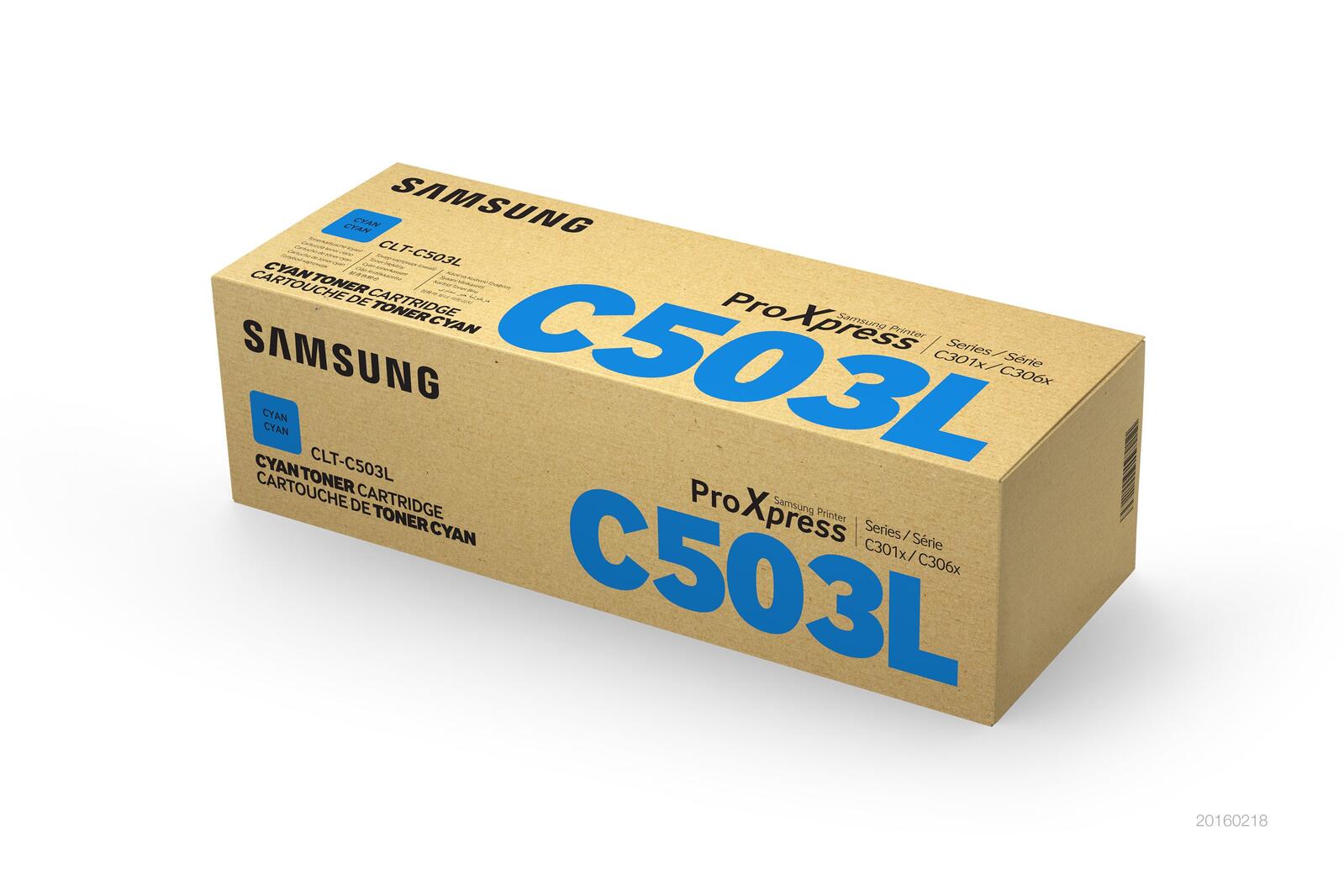 Cartouche de toner cyan HP Original CLT-C503L 5 000 pages (CLT-C503L/ELS) pour imprimantes SL-C3010ND, SL-C3060FR