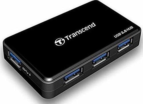 Hub USB Transcend HUB3 4 ports SuperSpeed USB-A 3.0 avec port USB 3.0 Micro-B