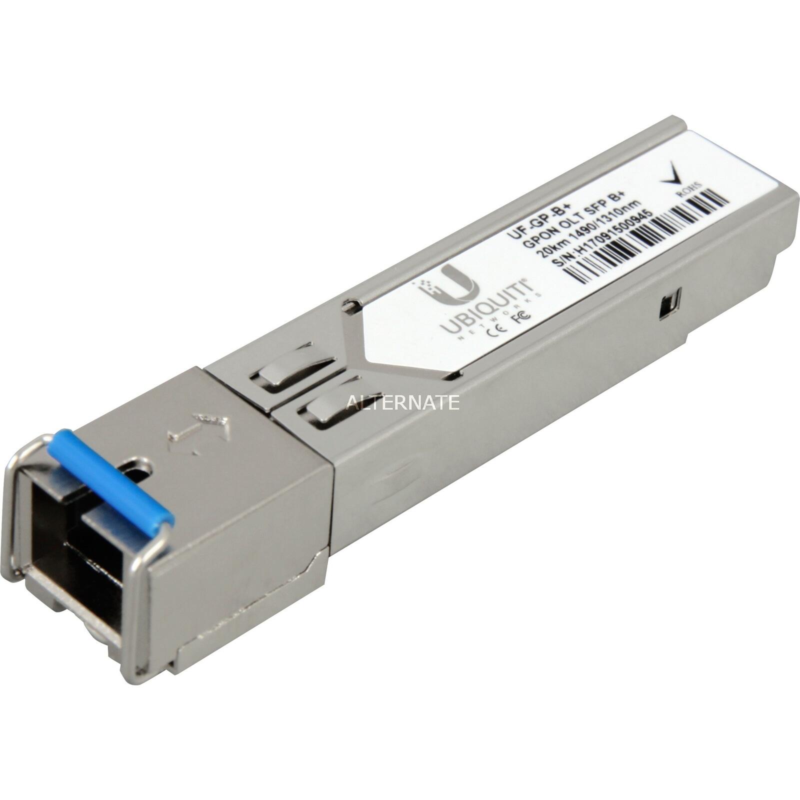 Module émetteur-récepteur Ubiquiti UFiber SFP SC/UPC 2,5 Gbit/s, 20 km