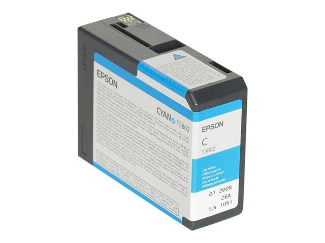 Cartouche d'encre originale Epson T5802 cyan 80 ml (C13T580200)
