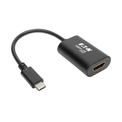 Adaptateur USB-C vers HDMI Eaton Tripp Lite Series (M/F) - 4K 60 Hz, HDCP 2.2, Noir