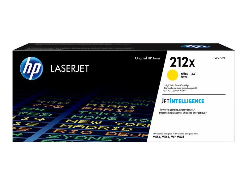 Cartouche de toner HP Original 212X - jaune (W2122X)