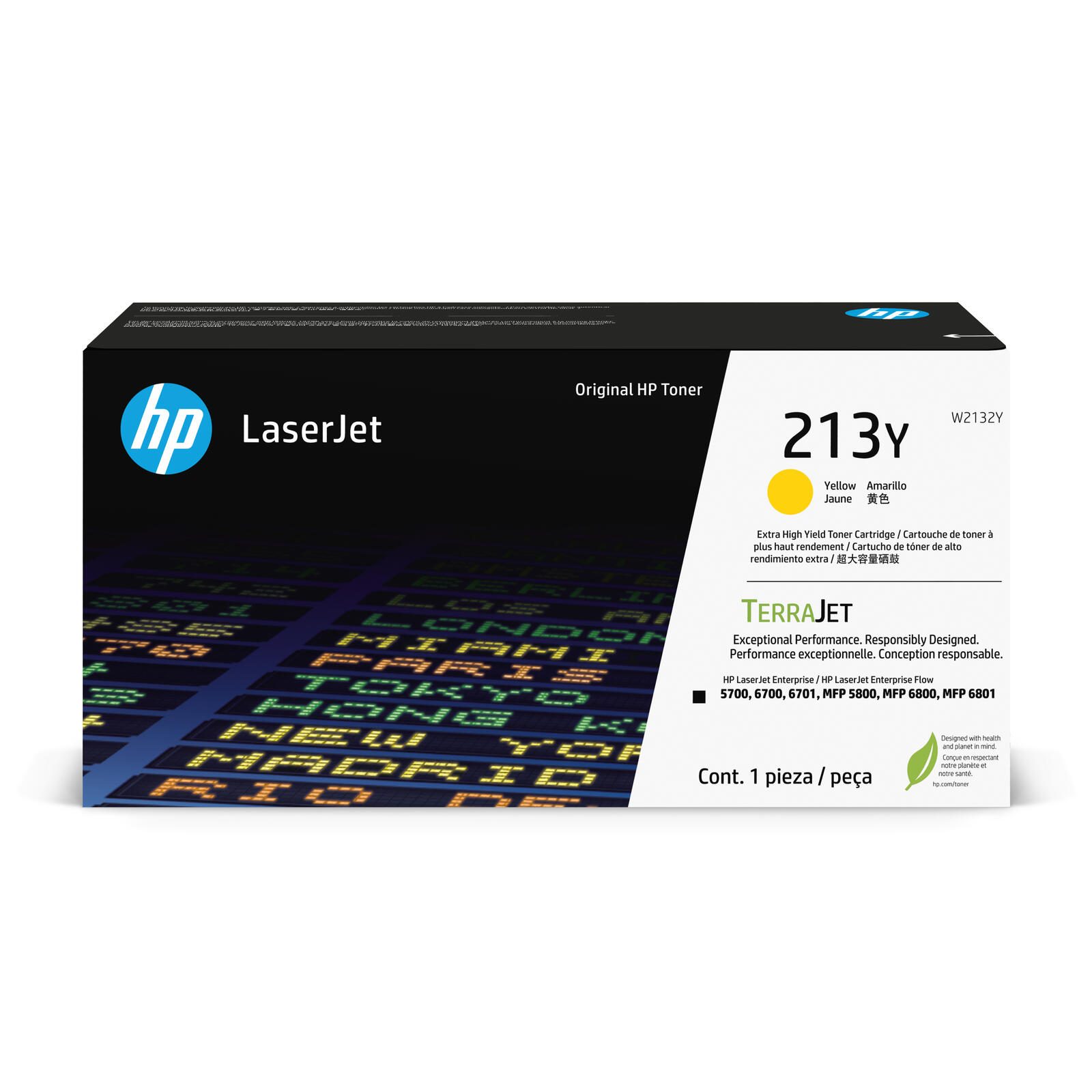 Cartouche de toner HP Original 213Y - jaune (W2132Y)