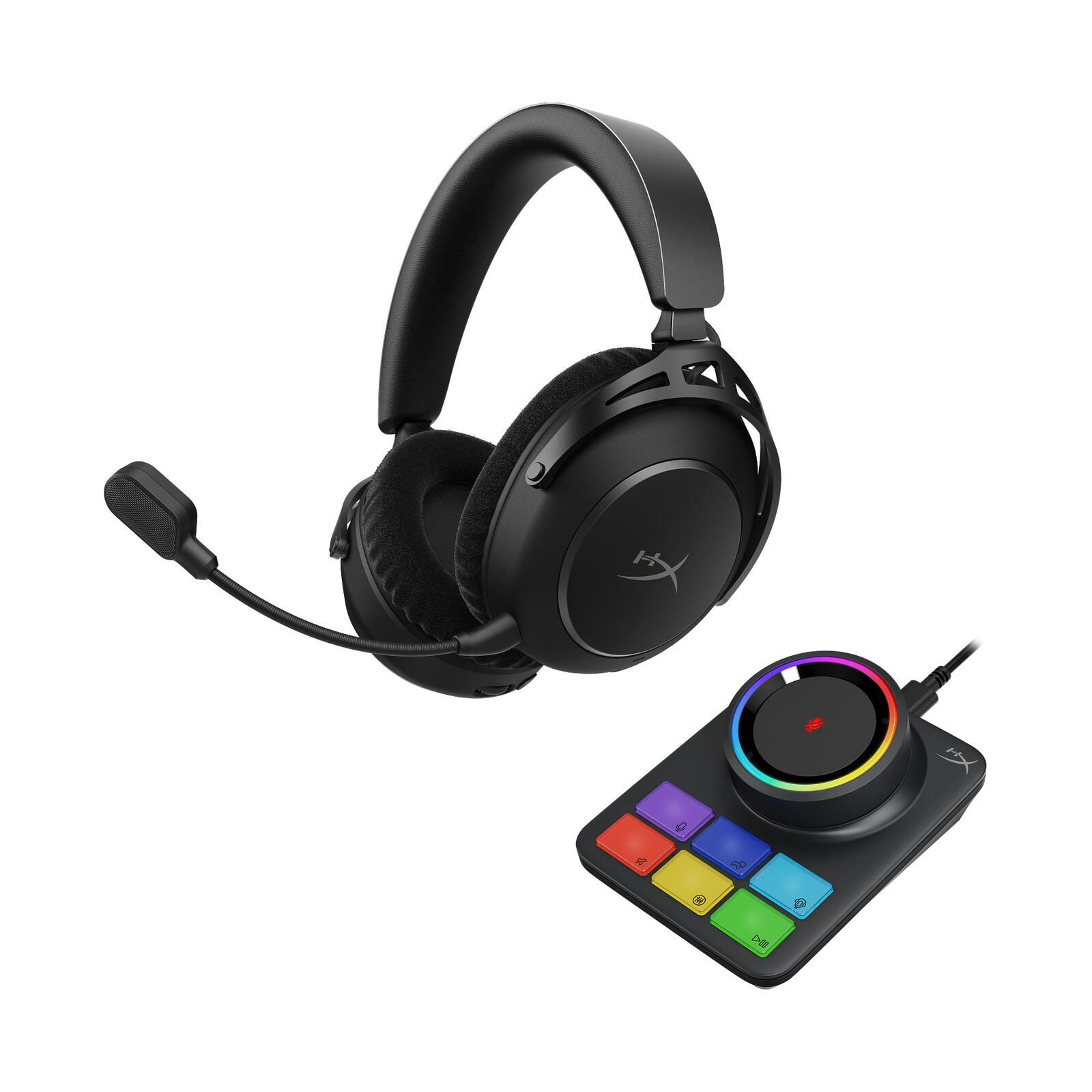 Casque gaming sans fil HyperX Cloud Alpha 2 avec station de base RGB circum-auriculaire, sans fil, jusqu'à 250 heures d'autonomie, noir