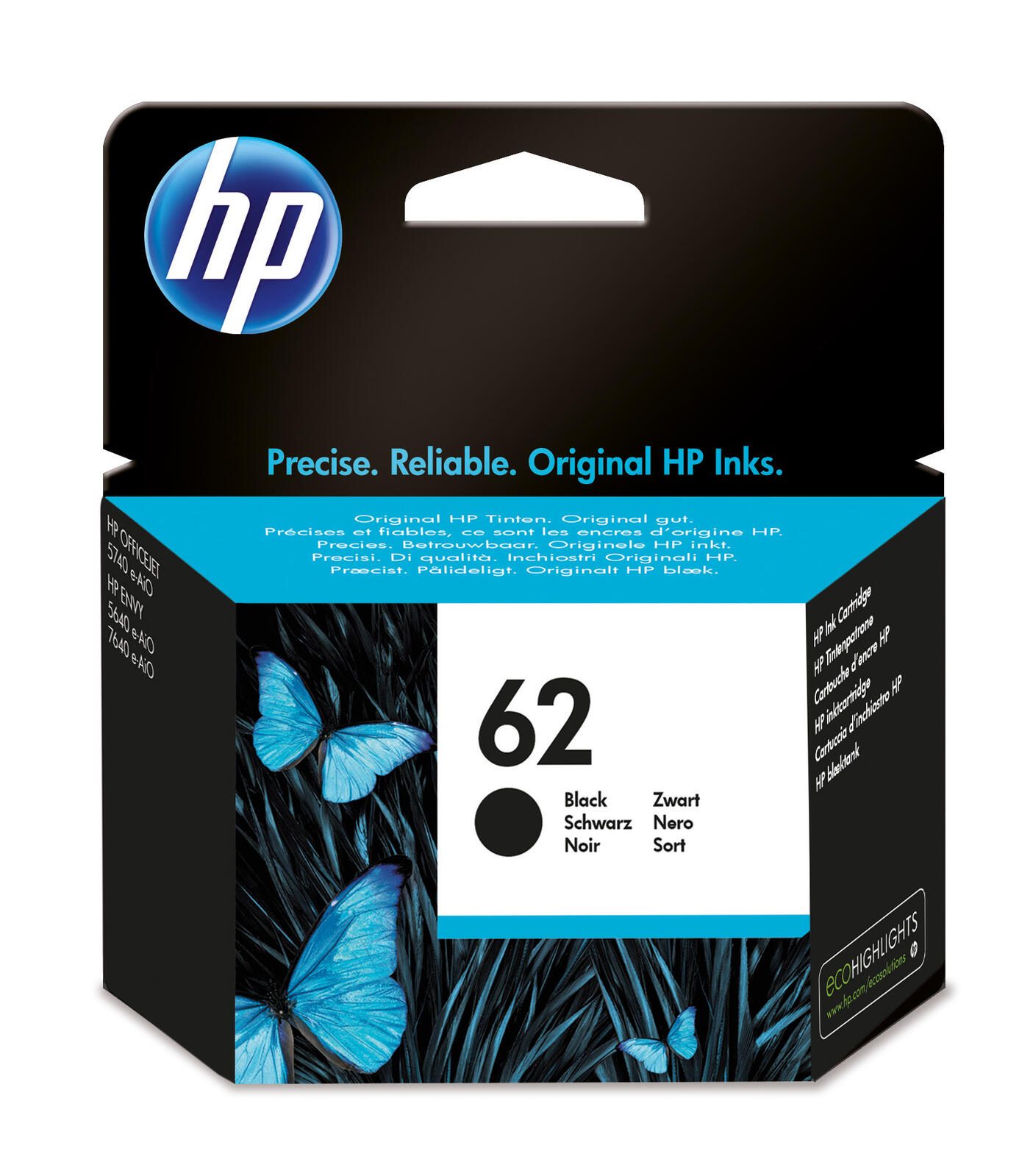 Cartouche d'encre HP Original 62 - Noir (C2P04AE)