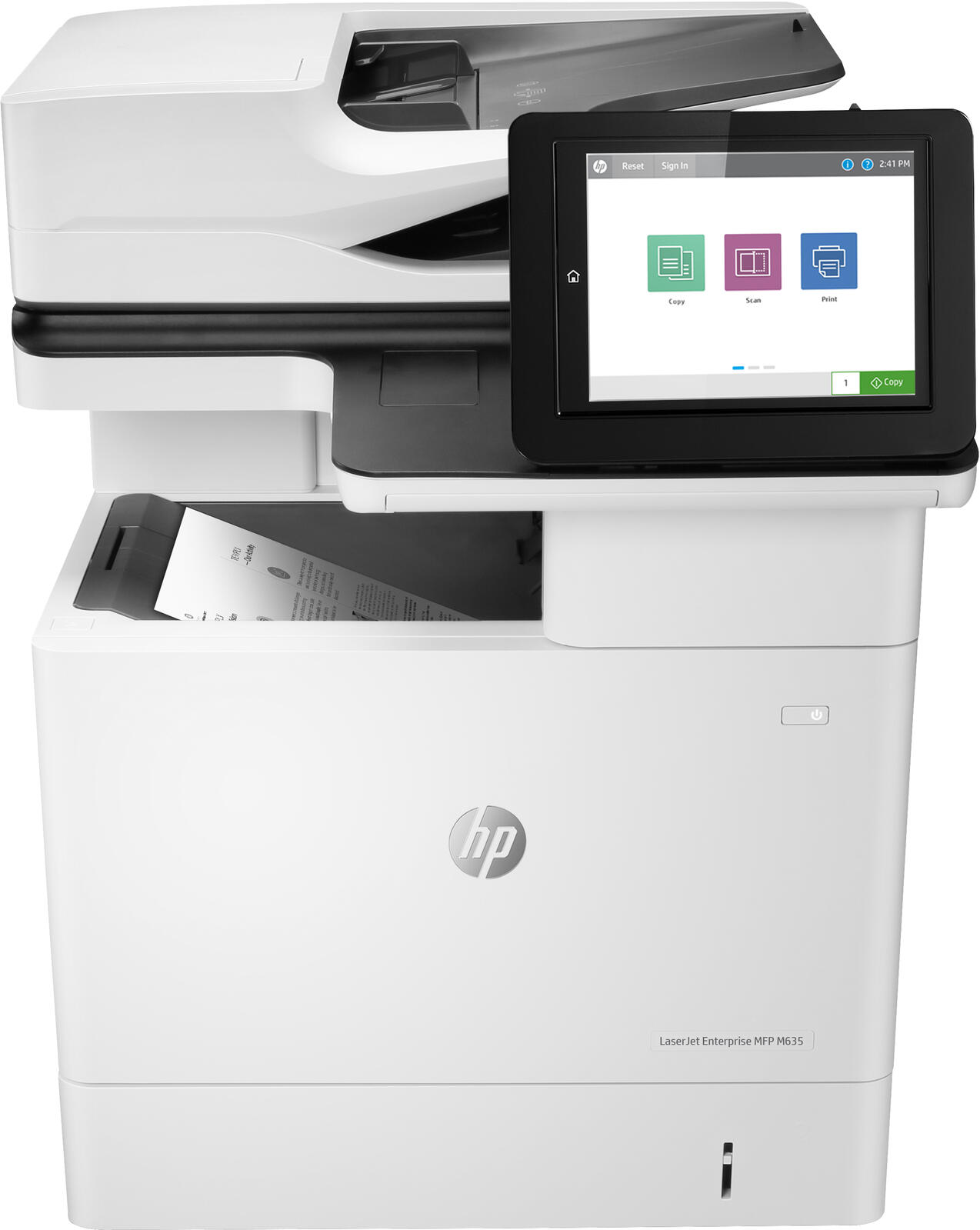 HP LaserJet Enterprise M635h Imprimante multifonction laser N&B A4, imprimante, scanner, photocopieur, USB, LAN, recto-verso