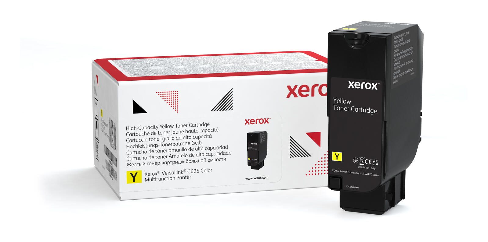 Cartouche de toner Xerox Original C625 jaune haute capacité 16 000 pages (006R04639)
