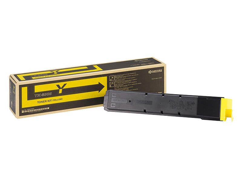 Toner Kyocera Original TK-8505Y Jaune 20 000 pages (1T02LCANL0) pour TASKalfa 4550ci, 4551ci, 5550ci, 5551ci