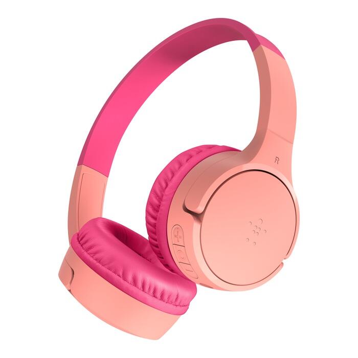 Belkin SoundForm Mini Casque sans fil supra-auriculaire pour enfants, rose