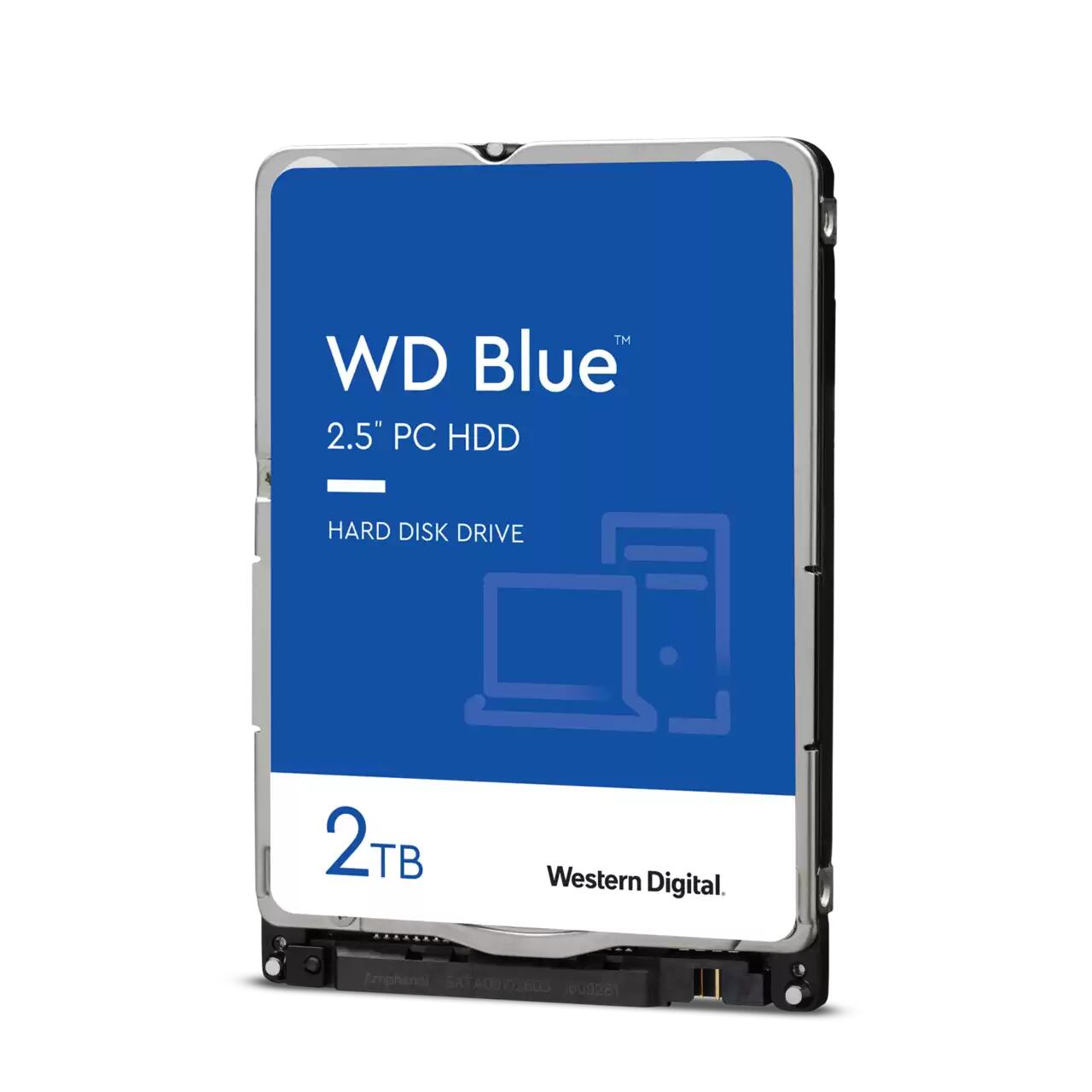 WD Blue™ HDD SATA - 2 To SATA, 2,5", 128 Mo de cache, WD20SPZX