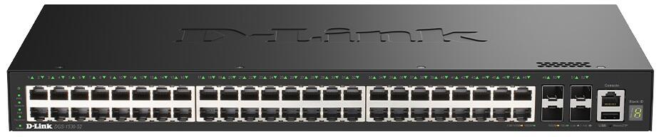 D-Link DGS-1530-52/E, commutateur intelligent géré empilable Gigabit 52 ports