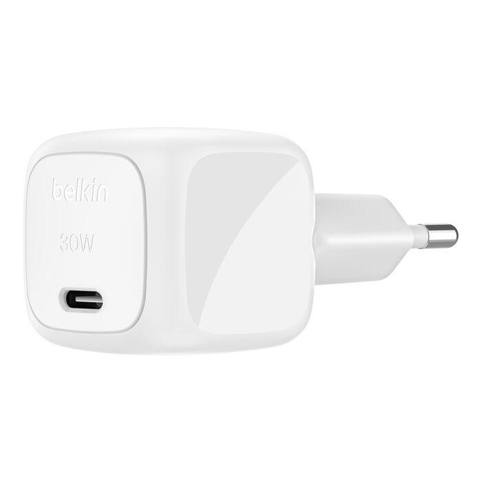 Belkin Chargeur compact USB-C 30 W BoostCharge, blanc