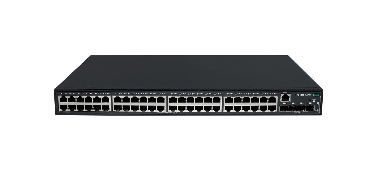 Commutateur HPE Networking CW 2050 48 ports 10/100/1000BASE-T PoE+ 4 ports SFP 1G/2.5G 410W (S6X71A)