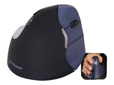 Evoluent VerticalMouse 4 Right - Souris - ergonomique - pour droitiers - optique - 6 boutons - sans fil - USB